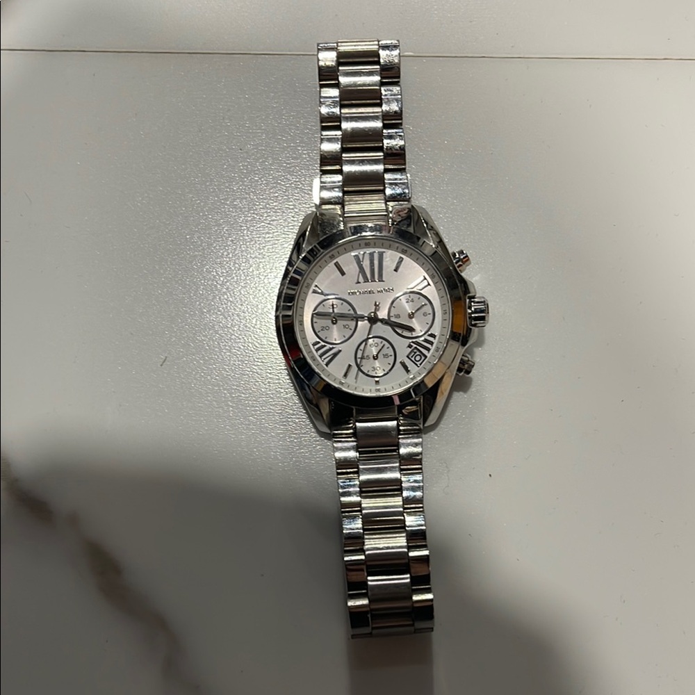 Michael Kors Silver Chronograph Watch